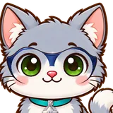 Kitten in the Hero look