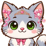 Kitten in the Magical look