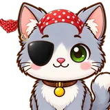 Kitten in the Pirate look