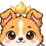 Puppy in the Power-up look