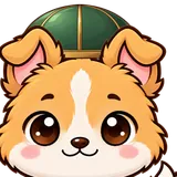 Puppy in the Shield look